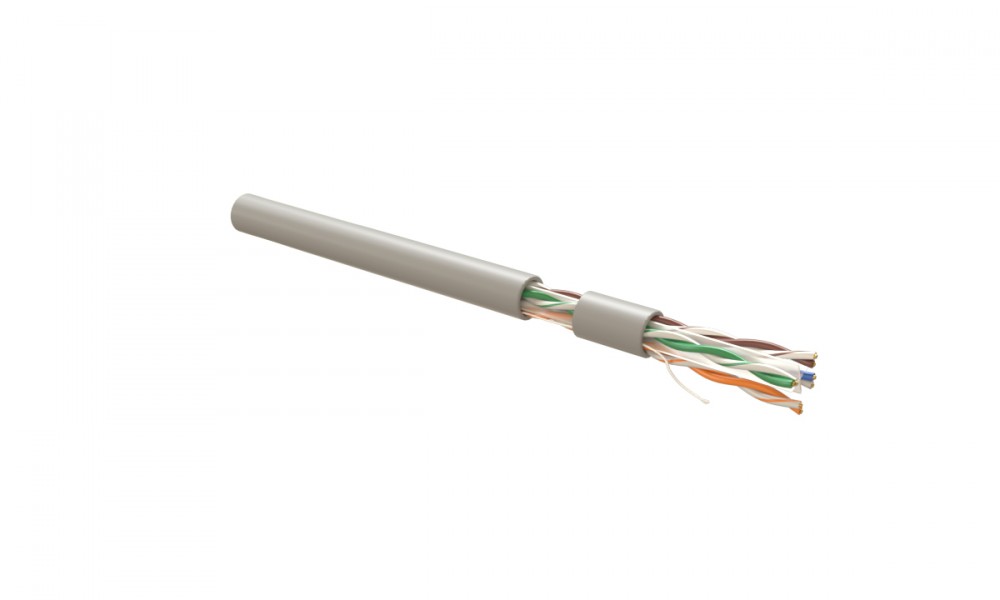 Витая пара Hyperline UTP кат.6 4 пары CU 305м. (UUTP4R-C6-S23-IN-LSZH-GY-305)