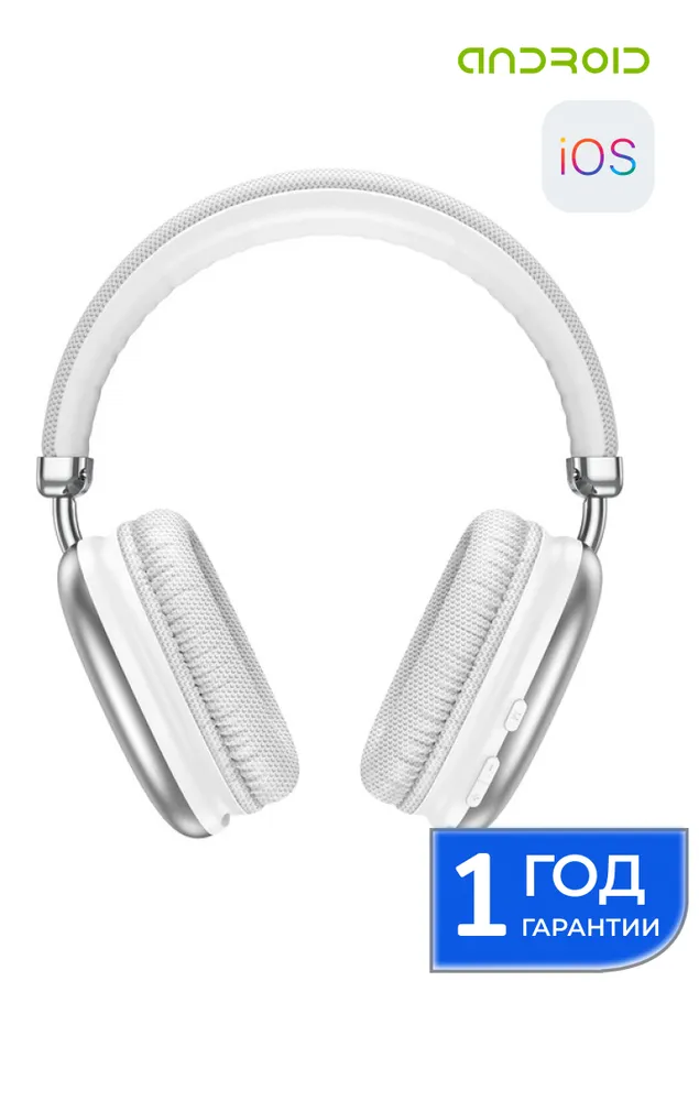 

Беспроводная гарнитура Hoco W35, серебристый (6931474766250), W35