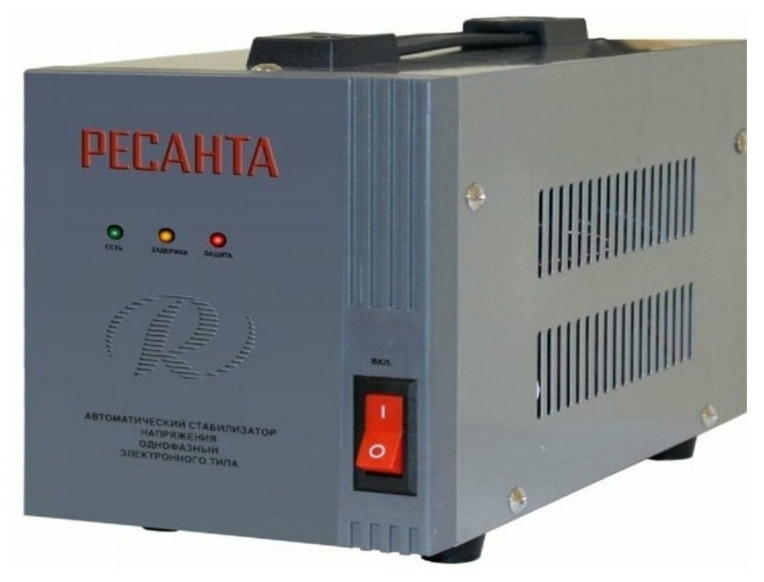 

Стабилизатор напряжения Ресанта АСН-1000Д/1-Ц, 1000 VA, 1 кВт, EURO, серый (63/6/38), АСН-1000Д/1-Ц