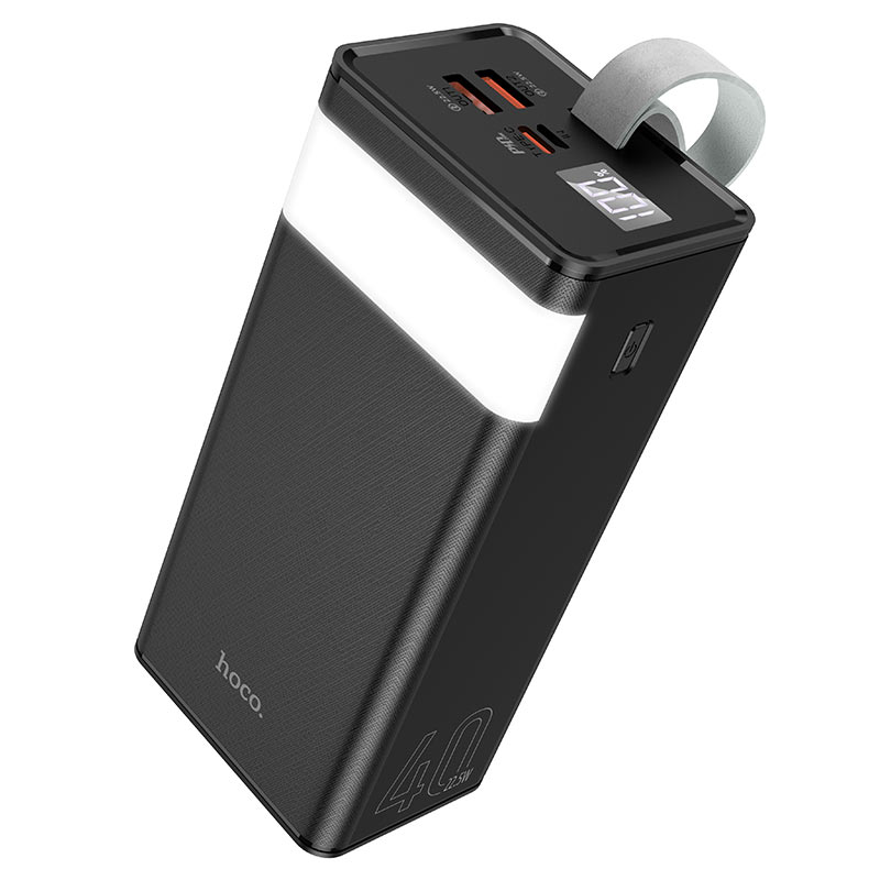 

Портативный аккумулятор (Powerbank) Hoco J86 Powermaster, 40000mAh, 3xUSB, 3A, Type-C, QC, PD, черный, J86 Powermaster