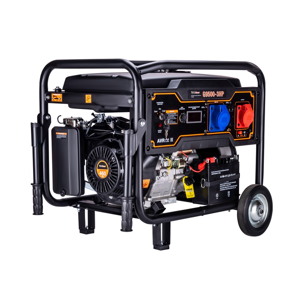 

Электрогенератор FoxWeld Expert G9500-3 HP, трехфазный, синхронный, опция, бензиновый, 19 л.с., 8кВт, 1xEURO 16A (7864), Expert G9500-3 HP