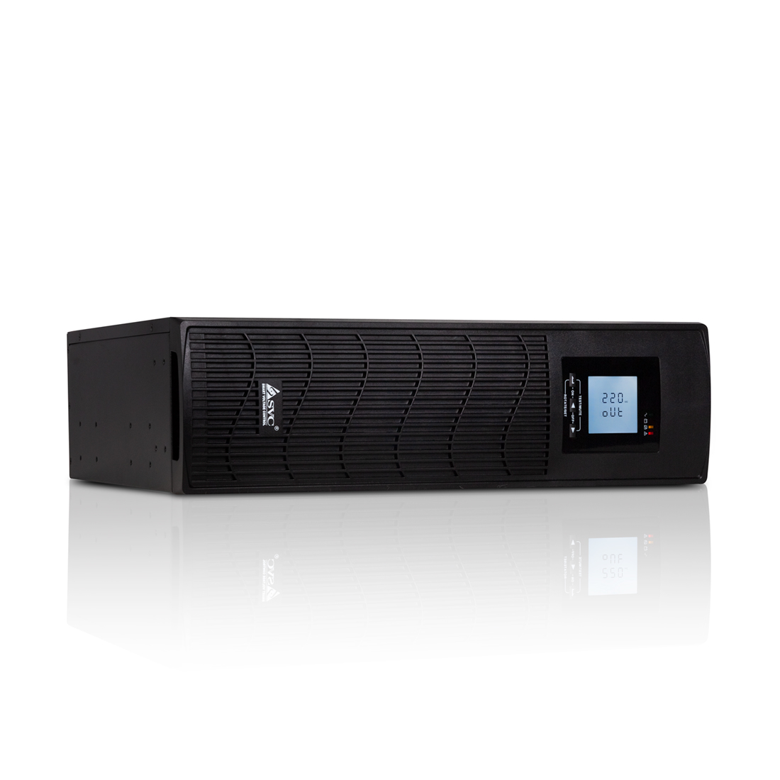 

ИБП SVC RTU-2K-LCD, 2000VA, 1600W, EURO+IEC, розеток - 6, USB, черный (RTU-2K-LCD), RTU-2K-LCD