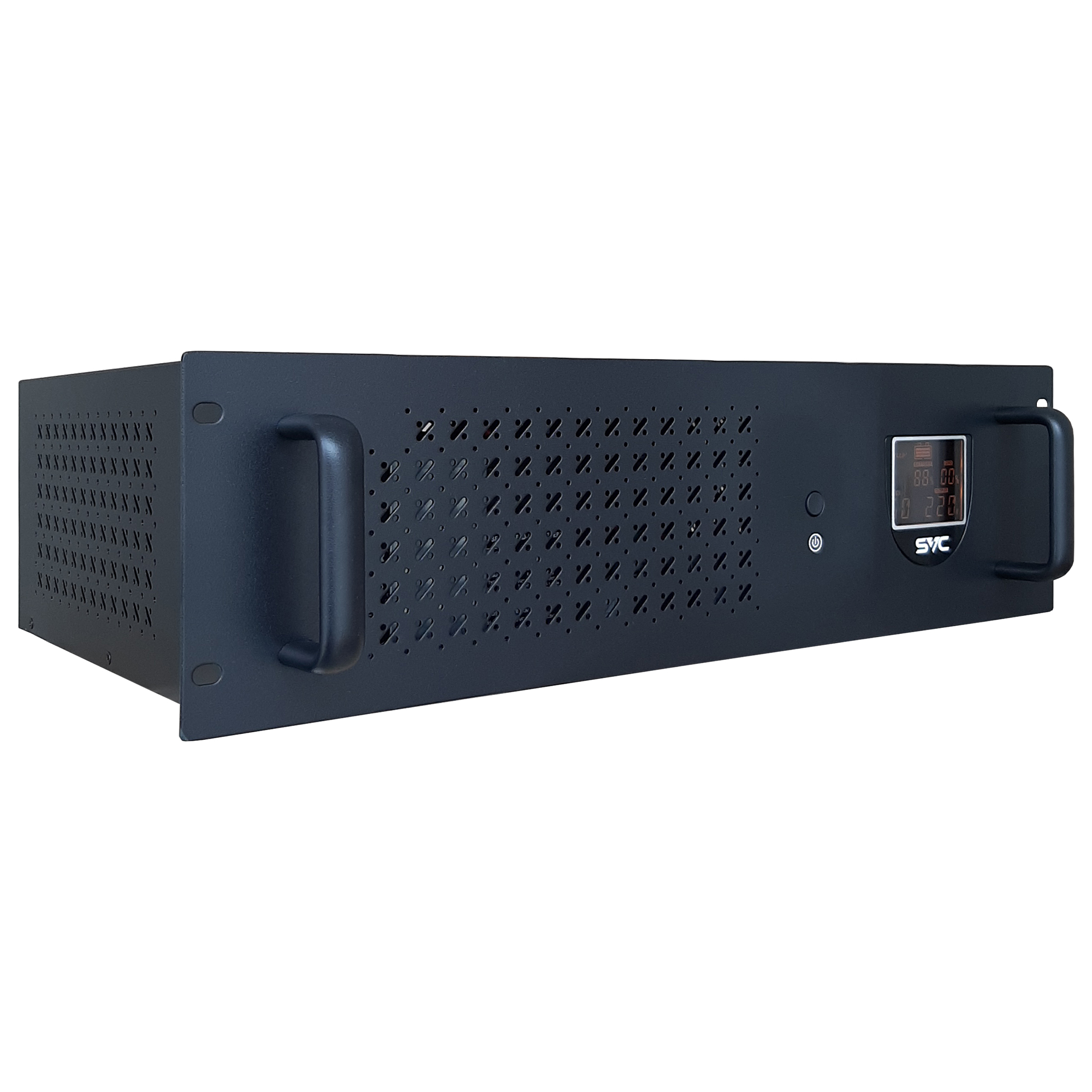 ИБП SVC RTO-1.5K-LCD/R, 1500VA, 900W, EURO, розеток - 2, USB, черный (RTO-1.5K-LCD/R)