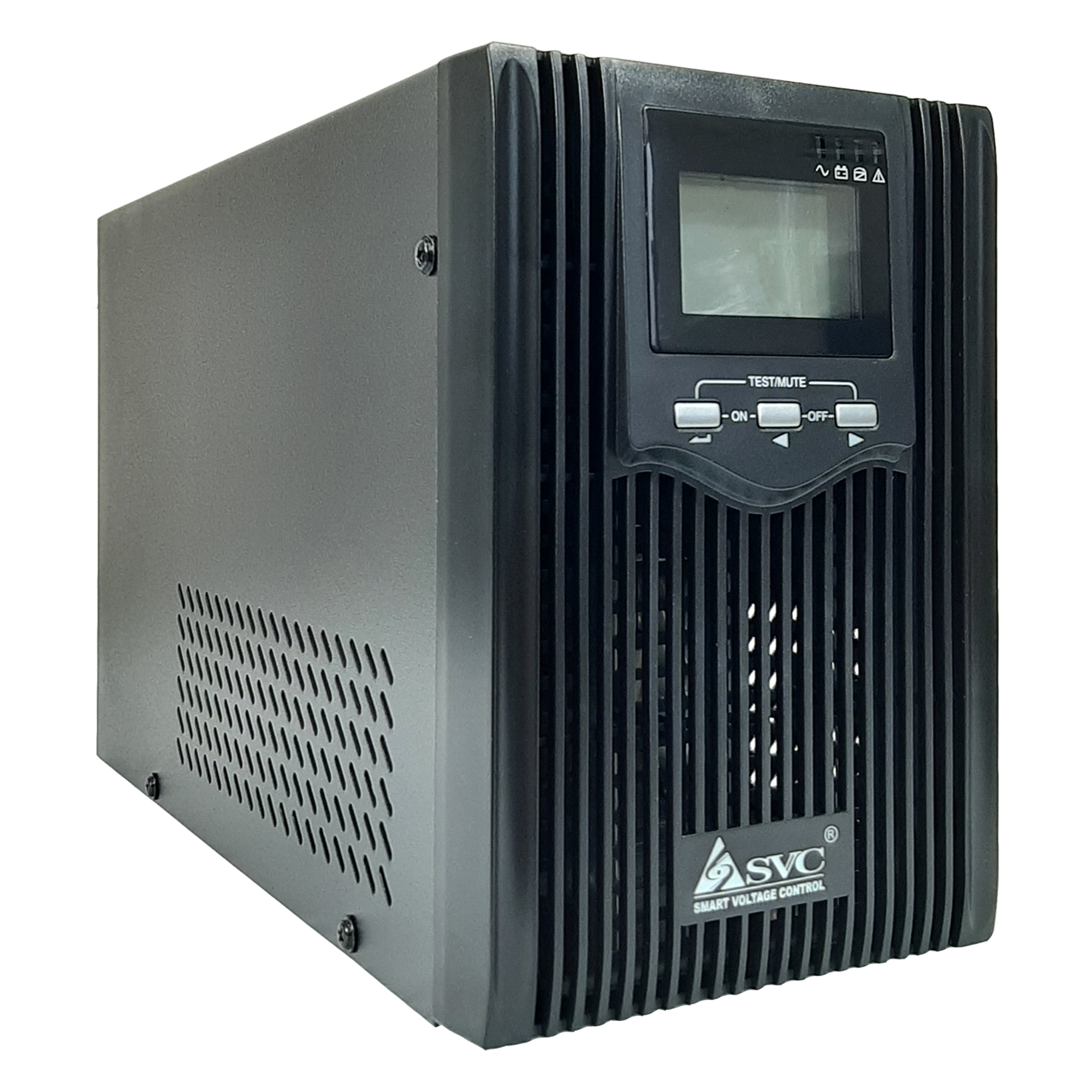 ИБП SVC W-1000L/SE, 1000 В·А, 800 Вт, EURO+IEC, розеток - 3, USB, черный (W-1000L/SE) (без аккумуляторов)