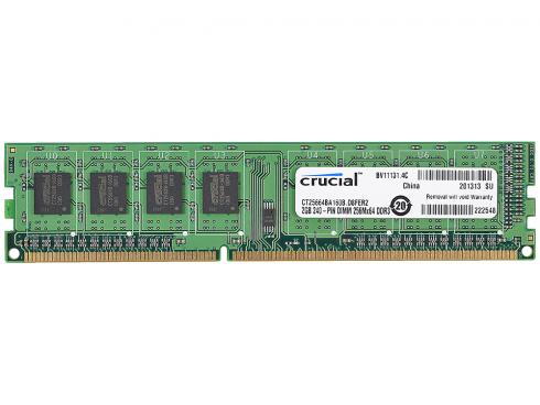 Память DDR3 DIMM 2Gb, 1600MHz Crucial (CT25664BA160BJ)