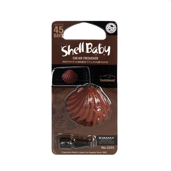 Ароматизатор на кондиционер kogado Shell Baby, полимер, Sandalwood/Aloeswood (3255)