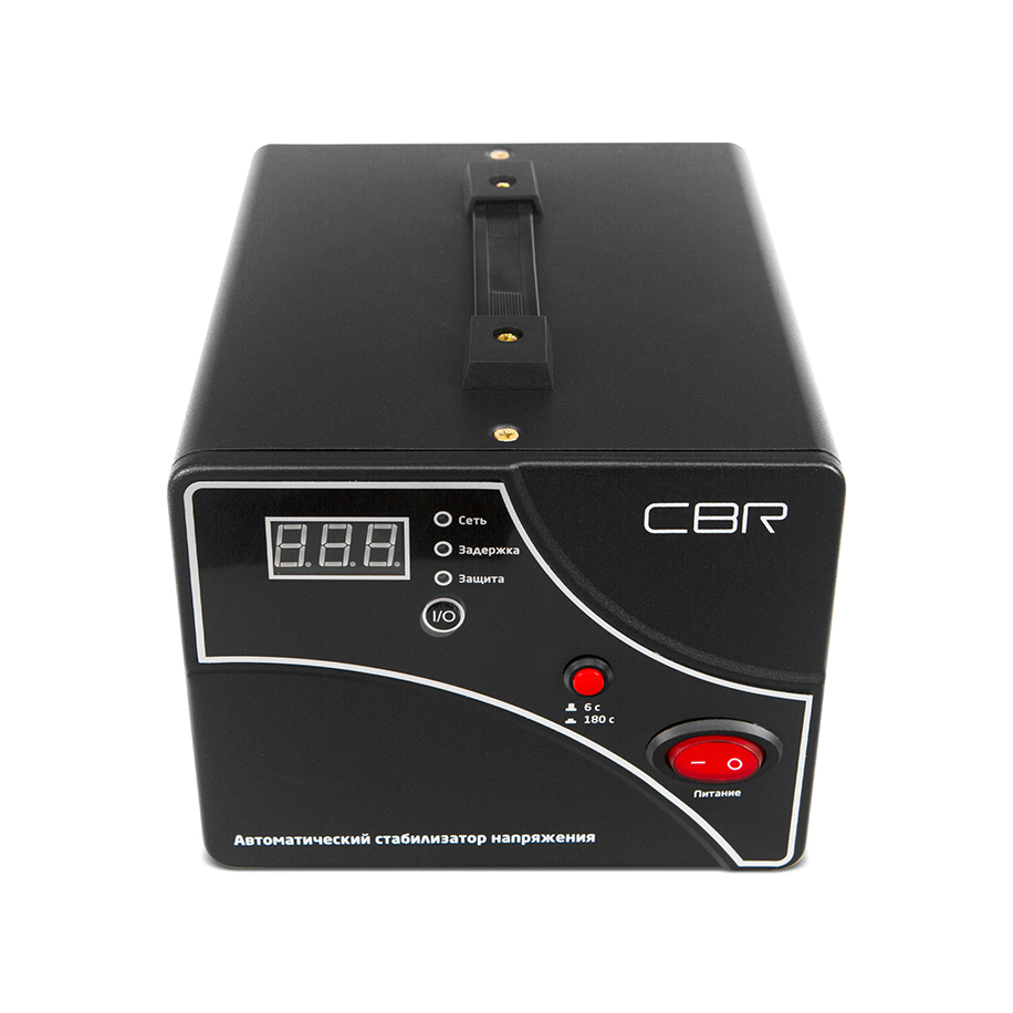 Стабилизатор напряжения CBR CVR 0157, 1500 VA, 900 Вт, EURO, черный (CVR 0157)