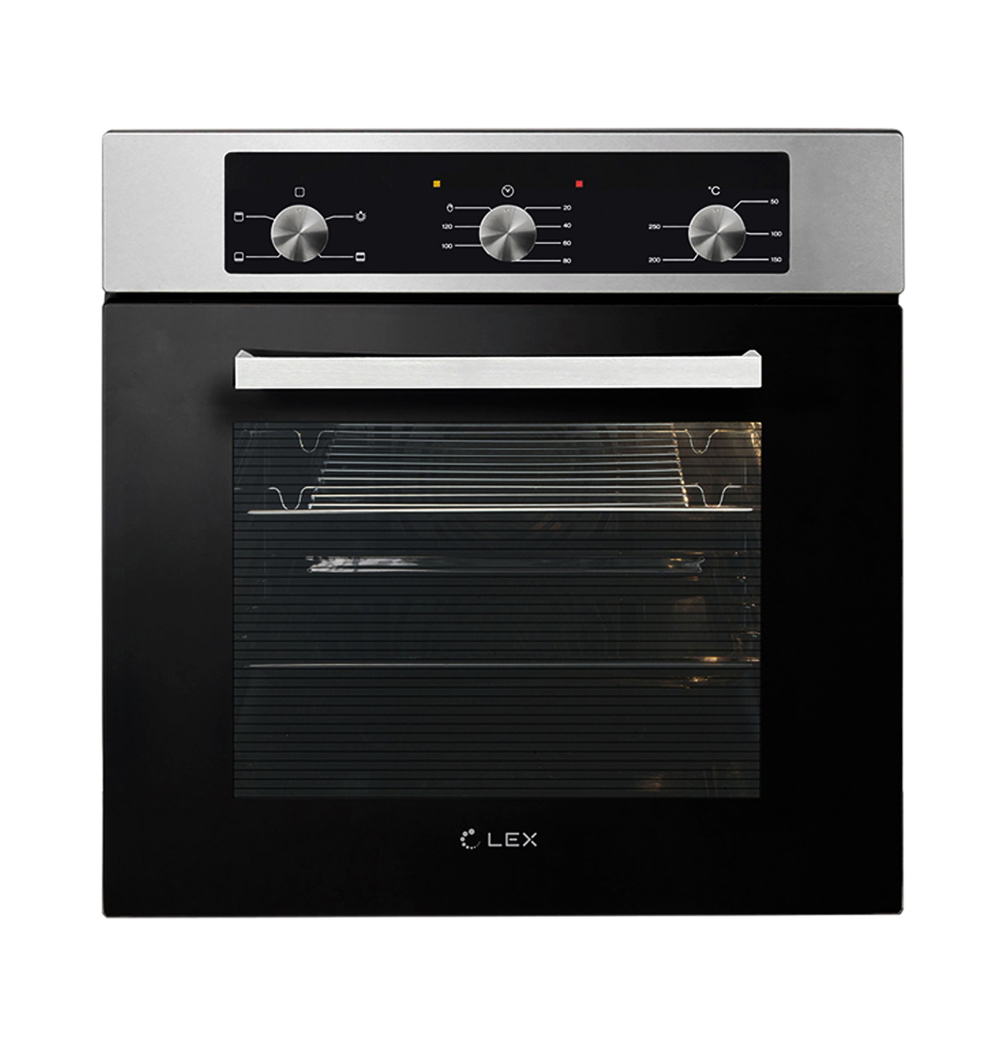 Духовой шкаф электрический LEX CHAO000375, нержавеющая сталь/черный (CHAO000375), цвет нержавеющая сталь/черный - фото 1