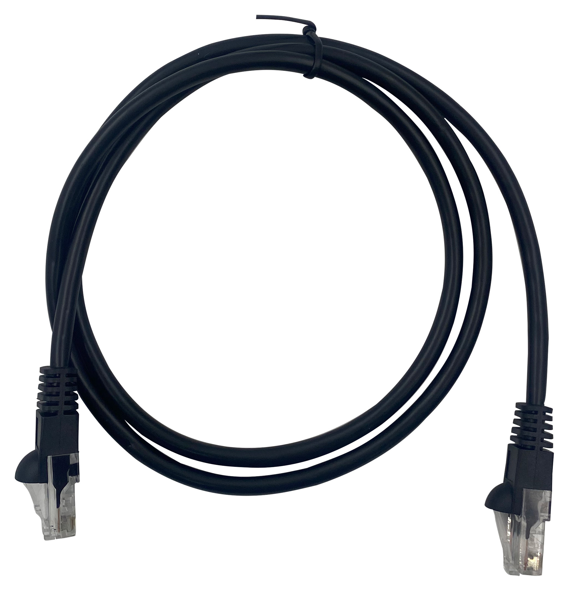 Патч-корд UTP кат.5e, 1м, RJ45-RJ45, черный, CCA, Buro (1645628)