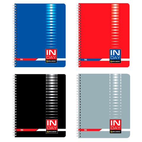 

Тетрадь клетка A5 96 листов, гребень, обложка обл картон - ассорти INDAY (5900), INDAY