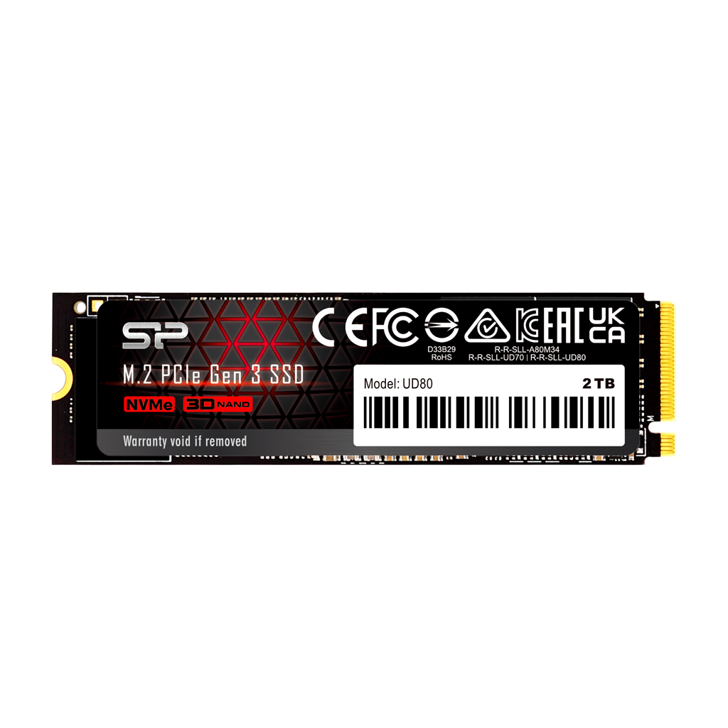 Твердотельный накопитель (SSD) Silicon Power 2Tb UD80, 2280, M.2, NVMe (SP02KGBP34UD8005) - фото 1