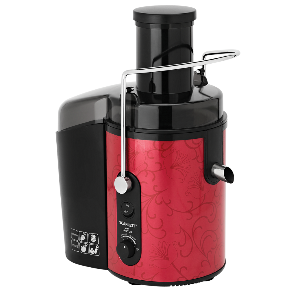

Соковыжималка центробежная Scarlett MaxPower SC-JE50S26 1500Вт, черный/красный, SC-JE50S26