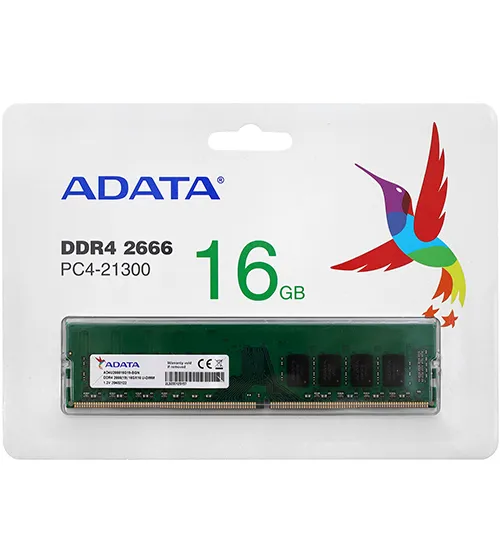 Память DDR4 DIMM 16Gb, 2666MHz, CL19, 1.2V ADATA Premier (AD4U266616G19-RGN) - фото 1