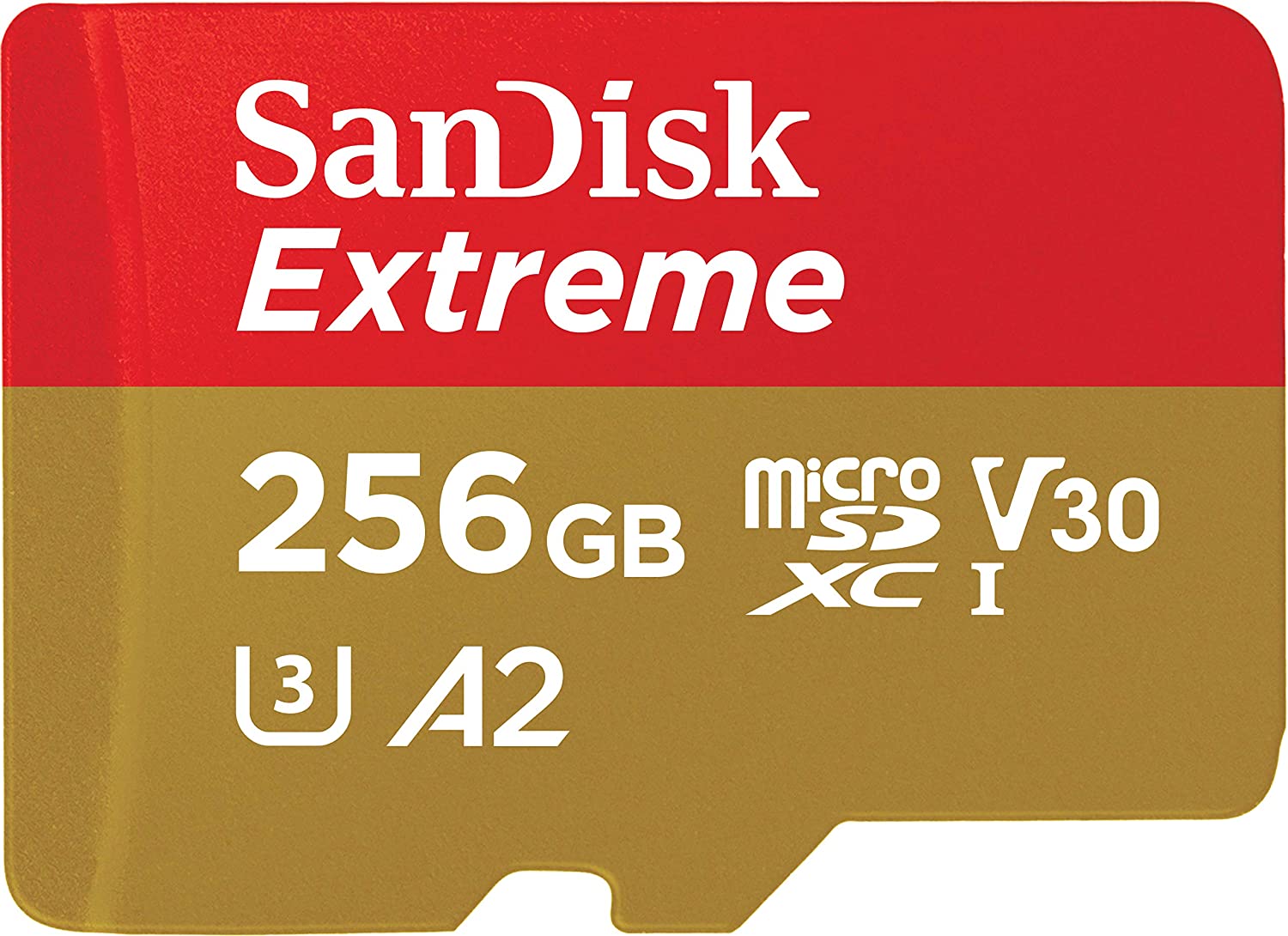 Карта памяти 256Gb microSDXC Sandisk Extreme Class 10 UHS-I U3 V30 A2 (SDSQXAV-256G-GN6MN)