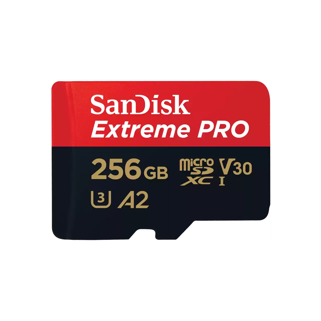 Карта памяти 256Gb microSDXC Sandisk Extreme Pro Class 10 UHS-I U3 V30 A2 + адаптер (SDSQXCD-256G-GN6MA)