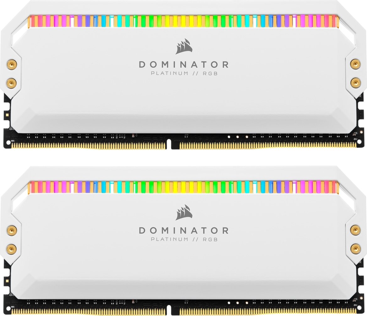 

Комплект памяти DDR4 DIMM 16Gb (2x8Gb), 3600MHz, CL18, 1.35 В, Corsair, Dominator Platinum RGB (CMT16GX4M2C3600C18W), CMT16GX4M2C3600C18W