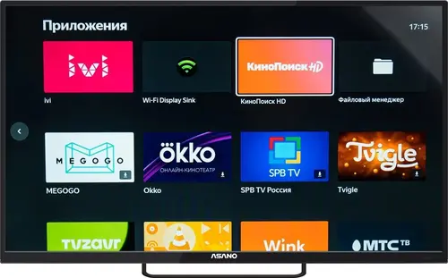 

Телевизор 43" Asano 43LU8120T, 4K, 3840x2160, HDMIx3, USBx2, WiFi, Smart TV, черный (43LU8120T), 43LU8120T