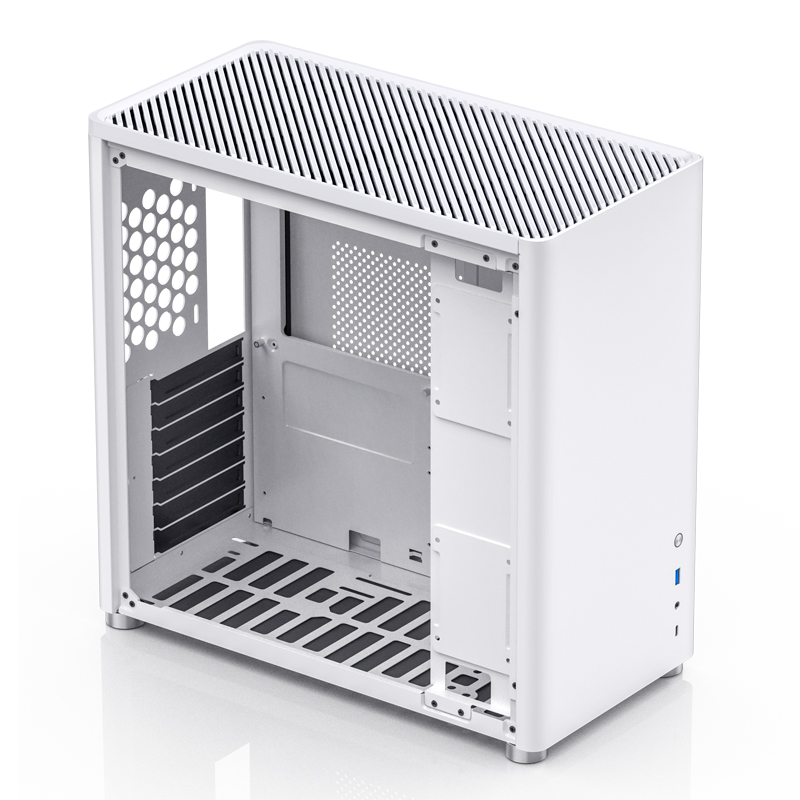 Корпус JONSBO D40, ATX, Midi-Tower, USB 3.2, USB Type-C, белый, без БП