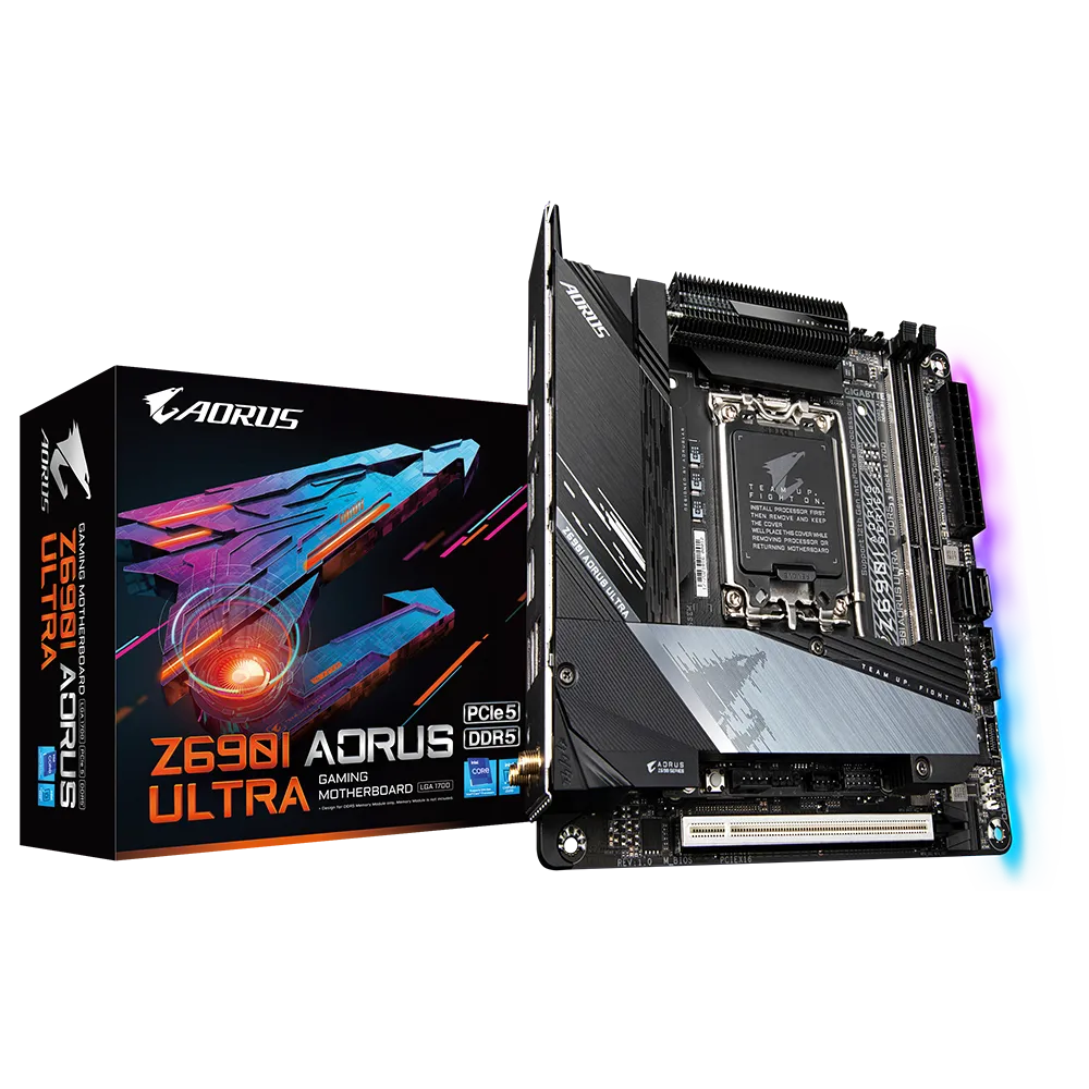 Материнская плата GIGABYTE Z690I AORUS ULTRA, Socket1700, Intel Z690, mini-ITX