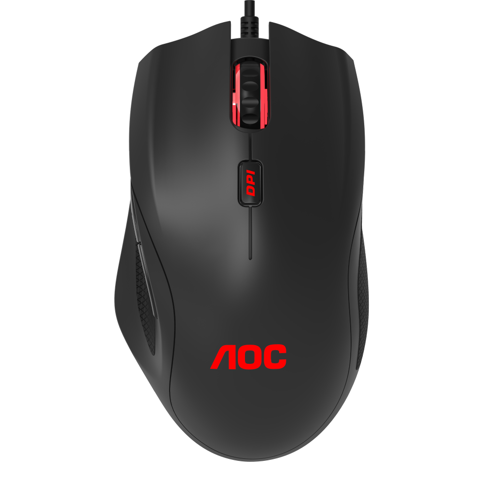 

Мышь проводная AOC GM200, 16000dpi, оптическая светодиодная, USB, черный (GM200DREE), GM200