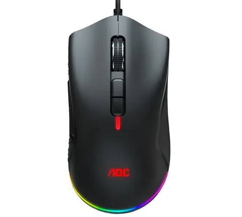 

Мышь проводная AOC GM530B, 16000dpi, оптическая светодиодная, USB, черный (GM530B), GM530B