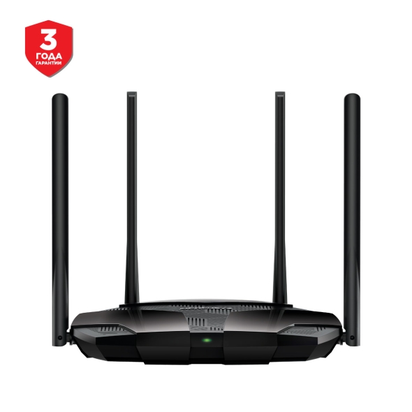 

Wi-Fi роутер Mercusys MR80X, 802.11a/b/g/n/ac/ax, 2.4 / 5 ГГц, до 2.98 Гбит/с, LAN 3x1 Гбит/с, WAN 1x1 Гбит/с, внешних антенн: 4x5 дБи (MR80X), MR80X