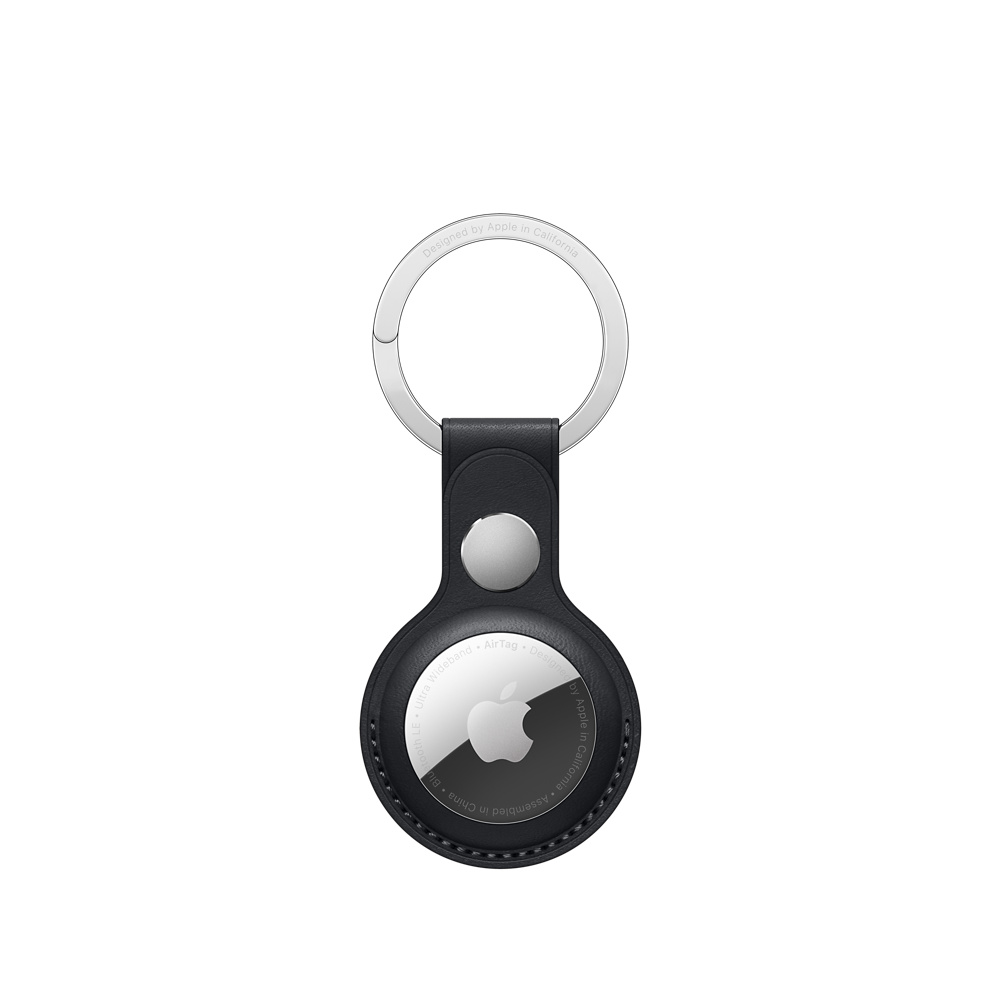 

Брелок Apple Leather Key Ring для AirTag, кожа, полуночный (MMF93ZM/A), Leather Key Ring