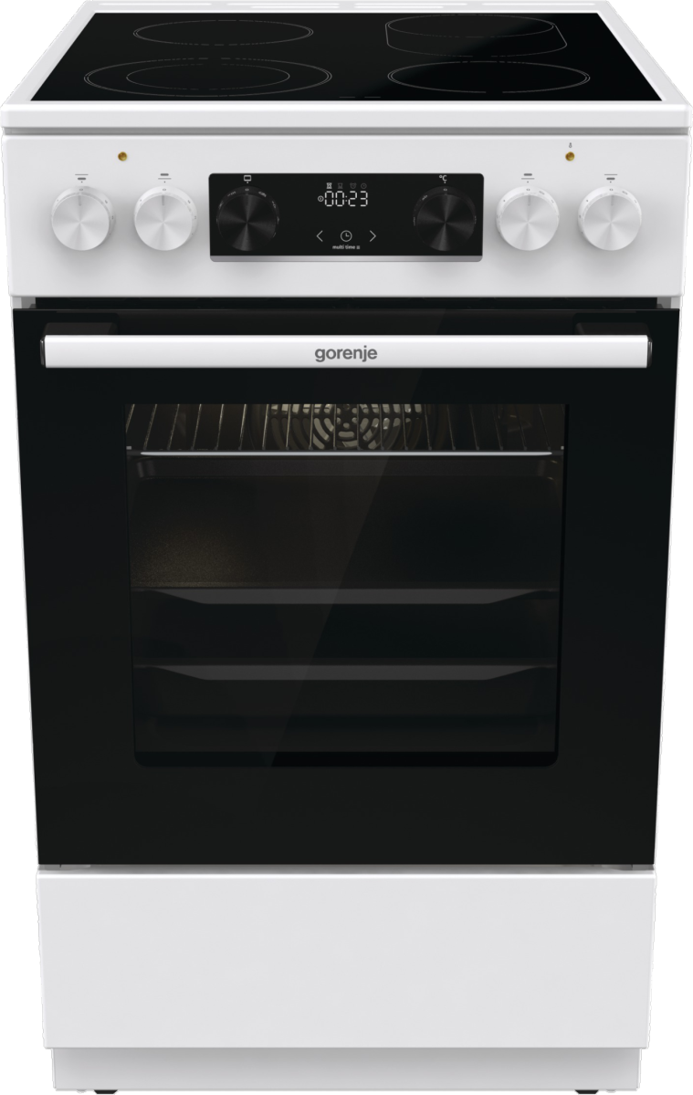 Плита электрическая Gorenje GECS5C70WA, белый/черный