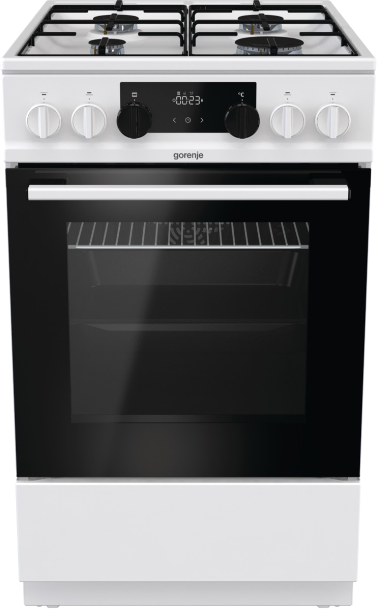 Плита комбинированная Gorenje K535W, белый/черный