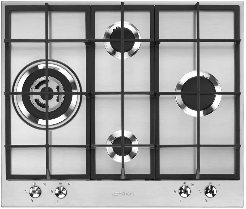 

Газовая варочная панель SMEG Classica PX364L 4 конфорки, черный (PX364L), Черная, PX364L