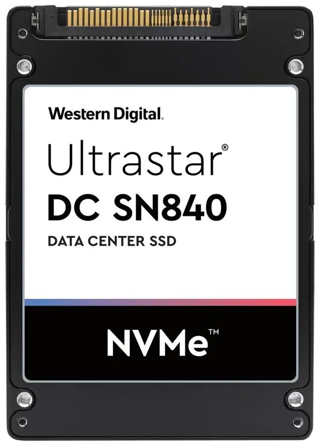 

Твердотельный накопитель (SSD) Western Digital 15.4Tb Ultrastar DC SN840, U.2 2.5", PCI-E, NVMe (WUS4BA1A1DSP3X1), 15360