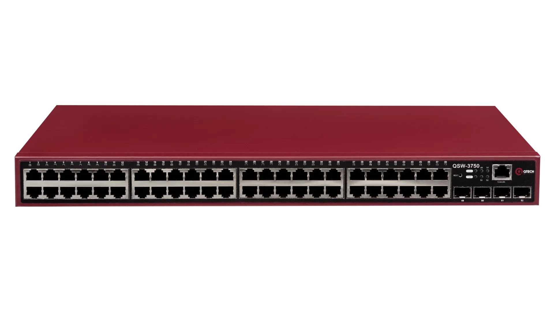 Коммутатор Qtech QSW-3750-52T-AC-R, 48x1 Гбит/с, SFP 4x1