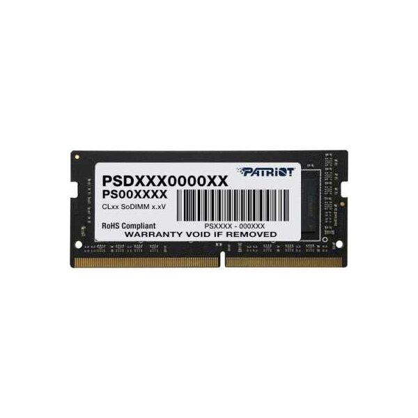 

Память DDR4 SODIMM 8Gb, 3200MHz, CL22, 1.2V Patriot Memory Signature Line (PSD48G320081B), PSD48G320081B