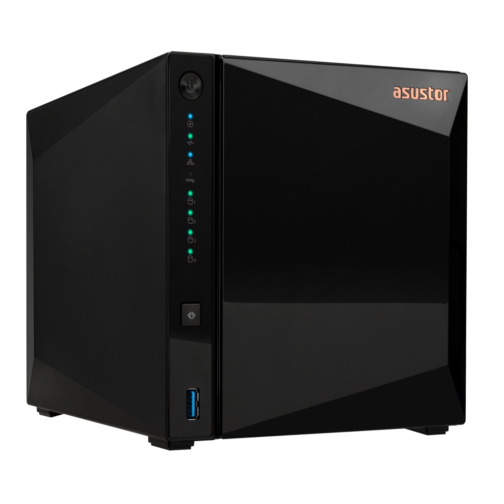 

Сетевой накопитель (NAS) ASUSTOR DRIVESTOR 4 PRO AS3304T, 4x2.5"/3.5" SATA3 HDD, 1x2.5Гбит/c, 3xUSB 3.X, Realtek RTD1296/4x1.4 ГГц, DDR4 2Gb, 90W, (90IX01L0-BW3S00), DRIVESTOR 4 PRO AS3304T
