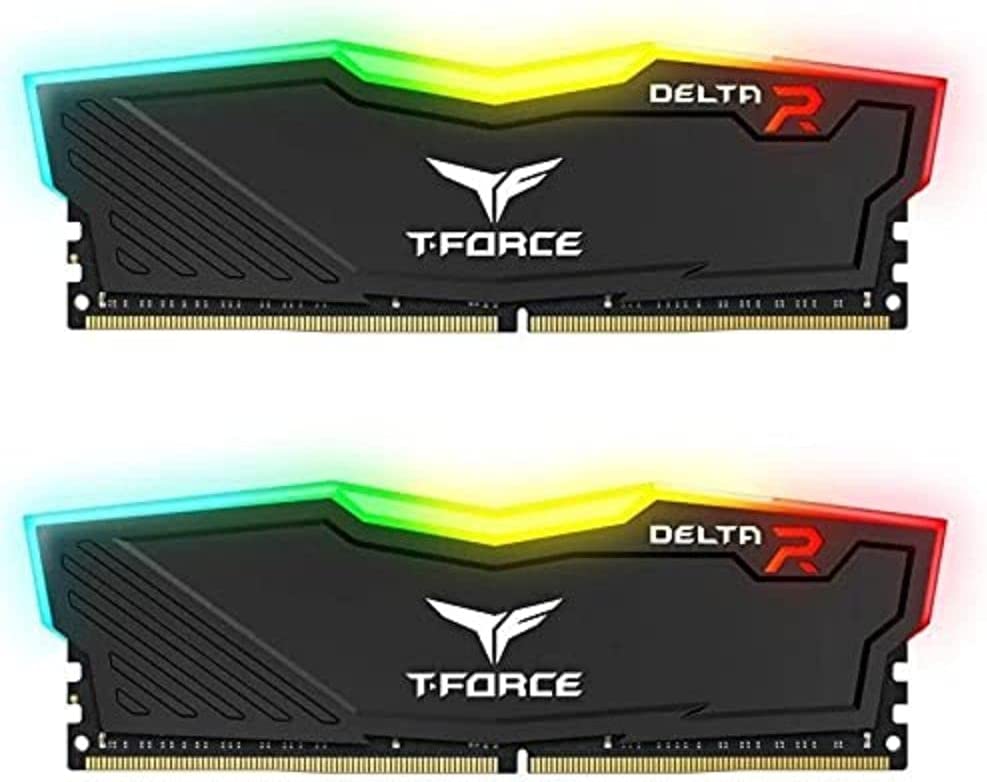 

Комплект памяти DDR4 DIMM 16Gb (2x8Gb), 3200MHz, CL16, 1.35 В, Team Group, T-Force Delta RGB Black (TF3D416G3200HC16FDC01), TF3D416G3200HC16FDC01