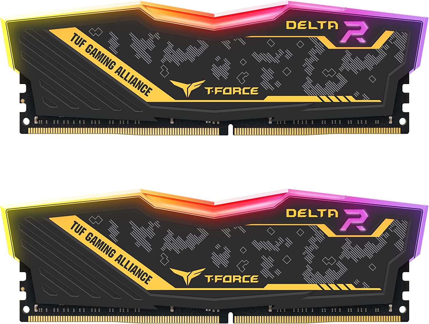 

Комплект памяти DDR4 DIMM 16Gb (2x8Gb), 3200MHz, CL16, 1.35V Team Group T-Force Delta TUF Gaming RGB (TF9D416G3200HC16FDC01), TF9D416G3200HC16FDC01