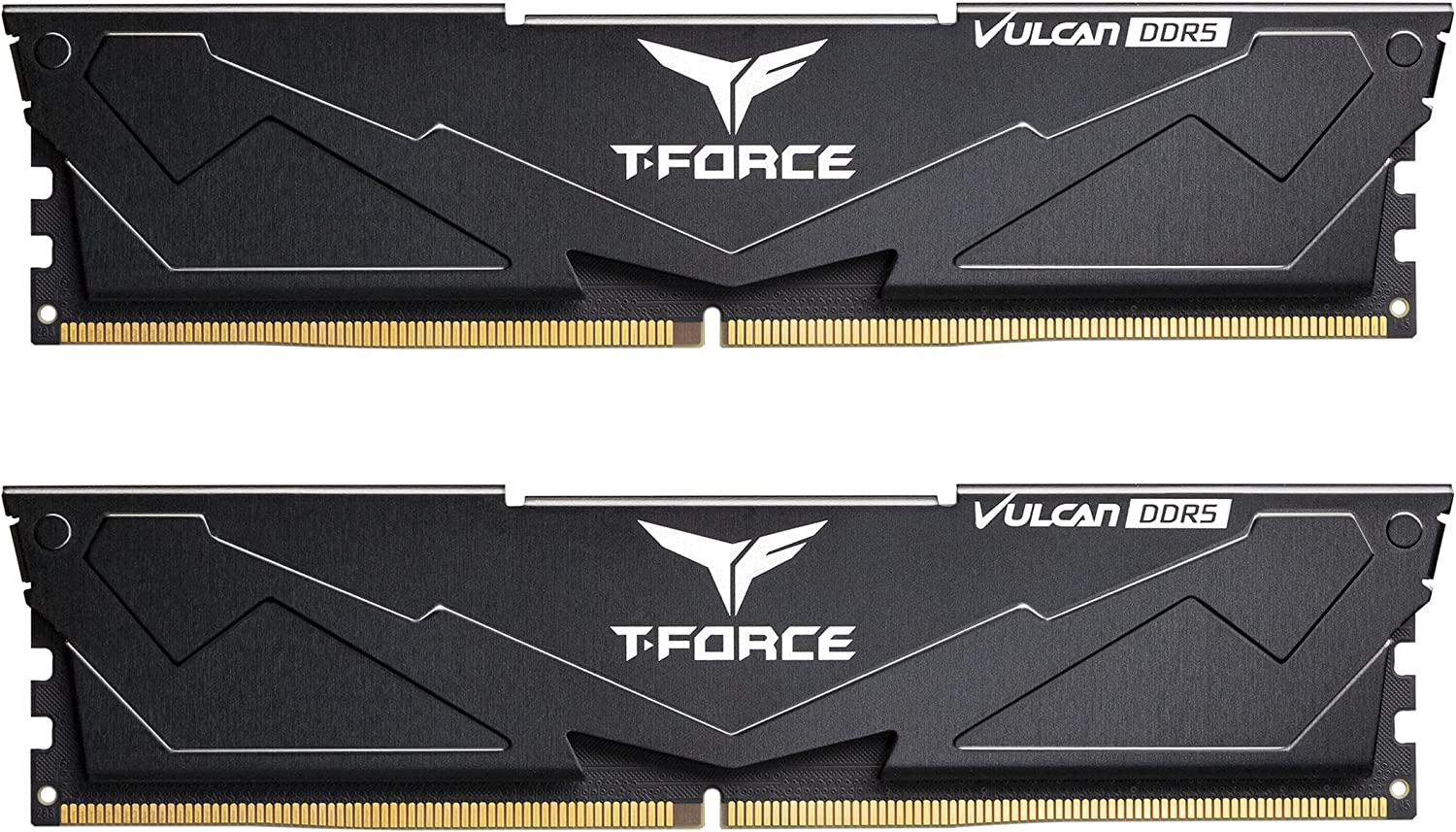 

Комплект памяти DDR5 DIMM 32Gb (2x16Gb), 5600MHz, CL32, 1.2V Team Group T-Force Vulcan Black (FLBD532G5600HC32DC01), FLBD532G5600HC32DC01