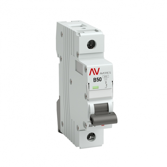 

Выключатель автоматический EKF AVERES однополюсный (1P/1П) 50A B 6кА (mcb6-1-50B-av), 0