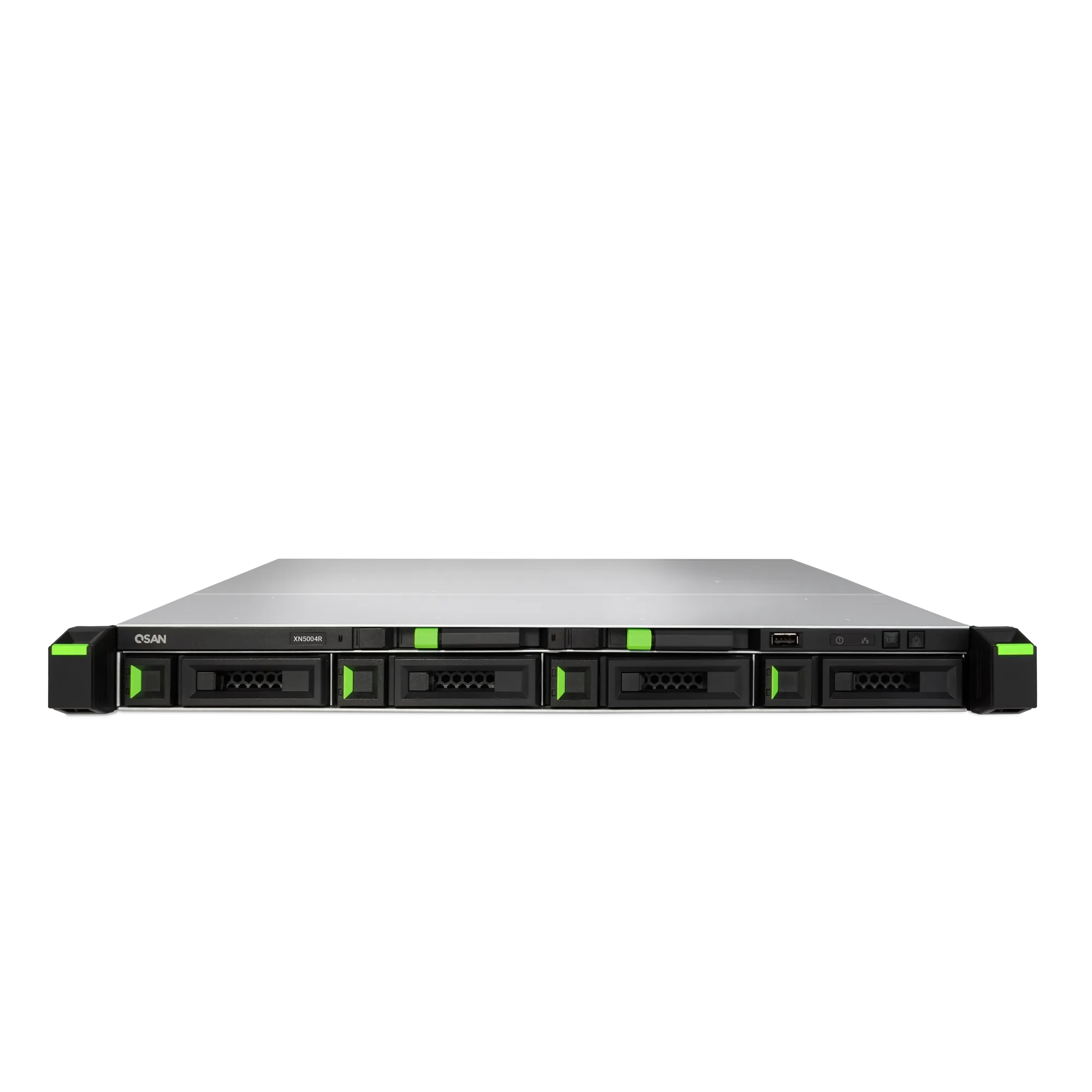 

Сетевой накопитель (NAS) QSAN XCubeNAS XN5004R, слоты 6x2.5"/3.5" SATA3, 4x1 Гбит/с, HDMI, 4xUSB 3.X, Intel Celeron/2x2.9GHz, DDR4 SODIMM 8Gb, 2x250W, 1U, (XN5004R-EU), XN5004R