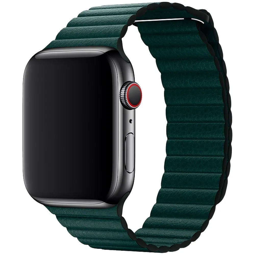 

Ремешок EVA для Apple Watch, 38-40 мм, кожаный, темно-зеленый (AVA008GR)