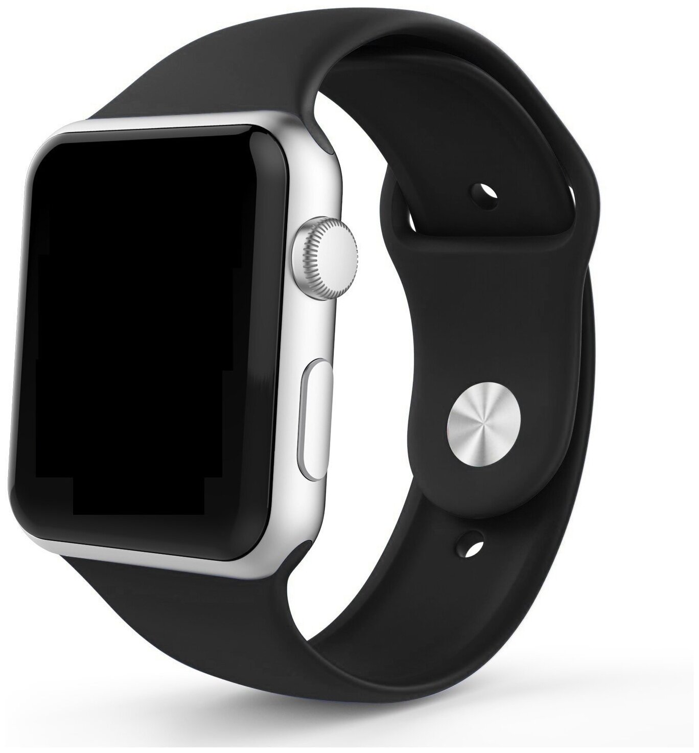 

Ремешок EVA для Apple Watch, 42-44 мм, черный (AWA001B)