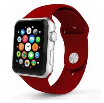 Ремешок EVA для Apple Watch 42-44 мм, красное вино