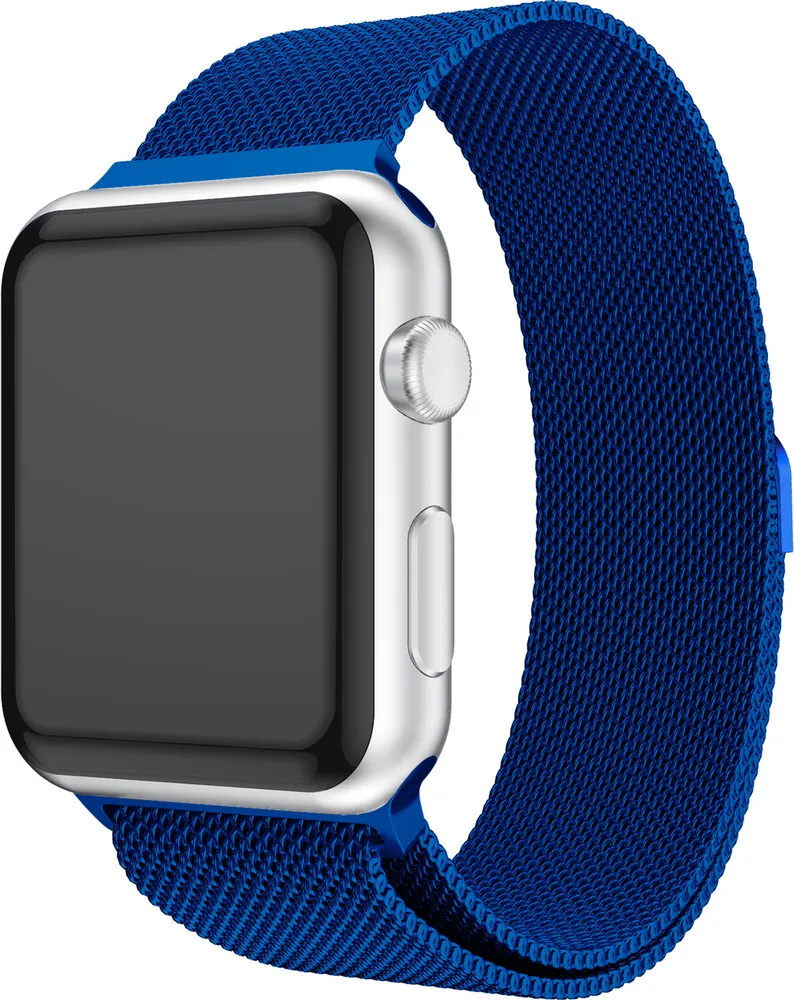 

Ремешок EVA для Apple Watch, 42-44 мм, металлический, синий (AWA002BL)