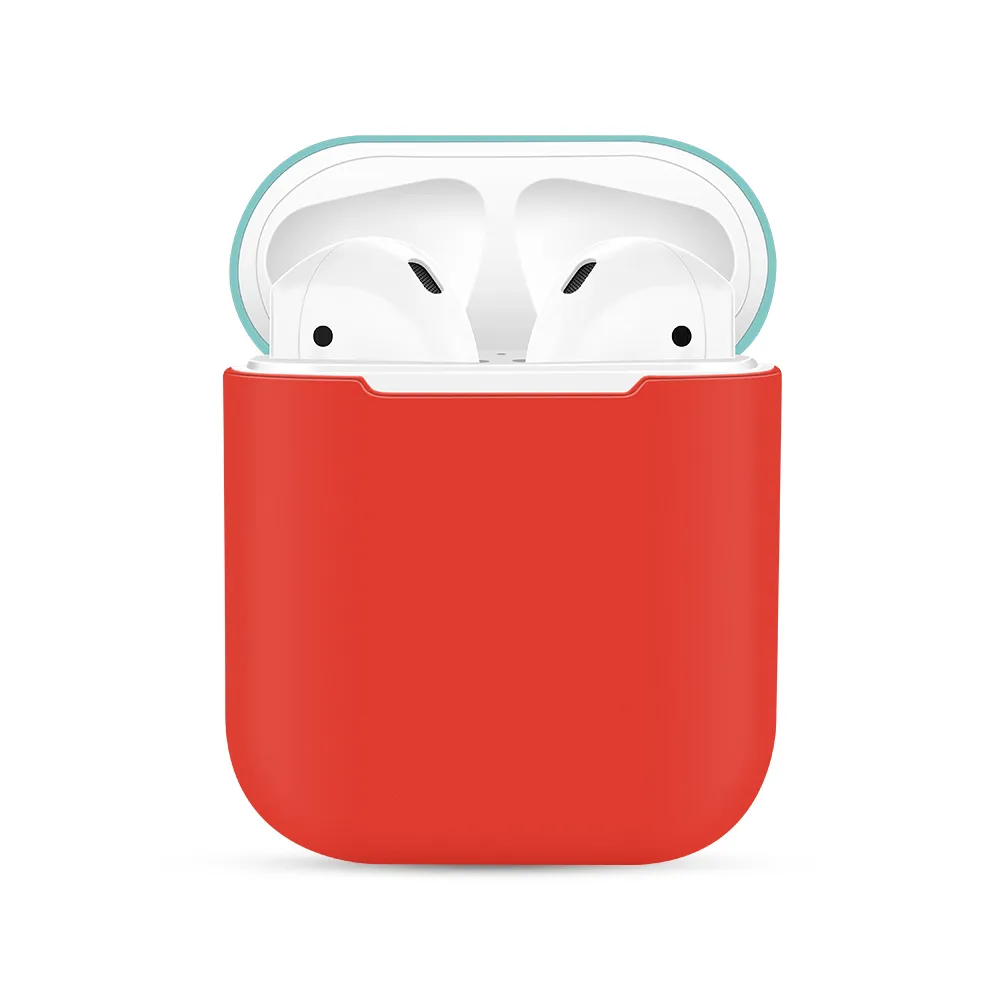 Чехол EVA для Apple AirPods/AirPods 2, красный/бирюзовый (CBAP03RTQ)