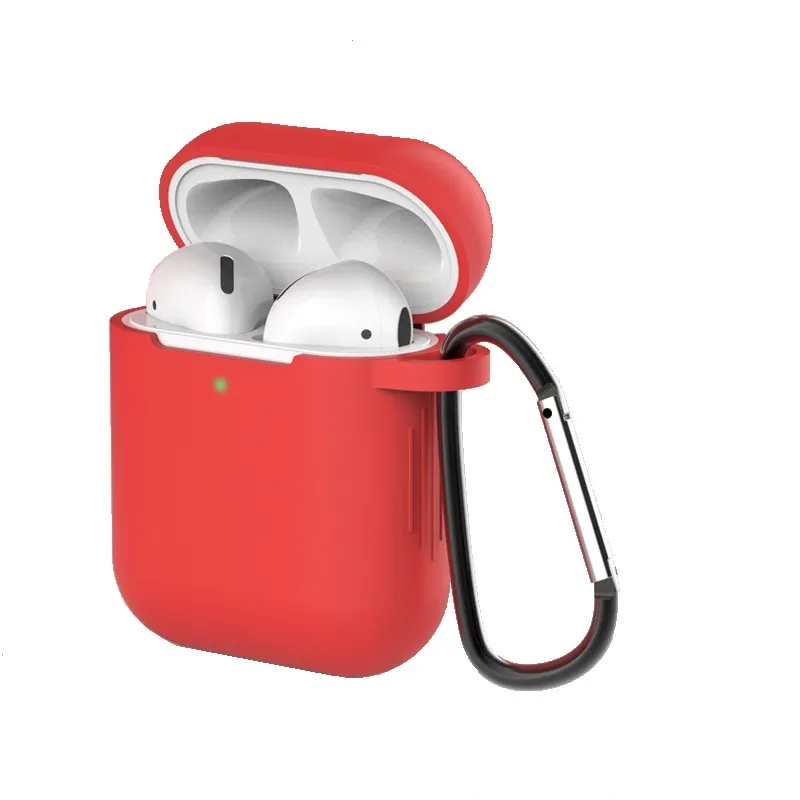 

Чехол EVA, с карабином для Apple AirPods/AirPods 2, красный (CBAP40R)