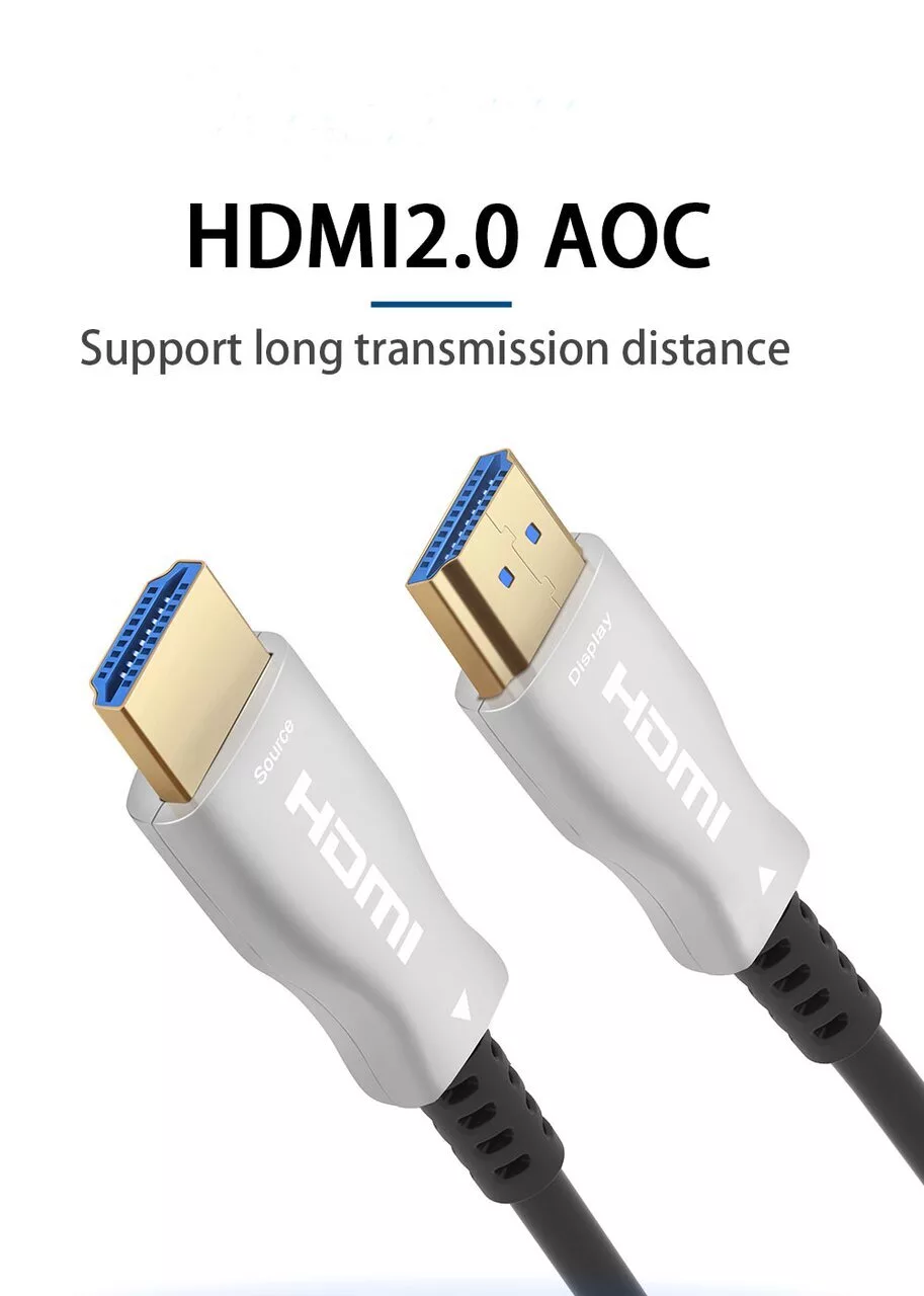 

Кабель HDMI(19M)-HDMI(19M) v2.0 4K, экранированный, 50 м Telecom (TCG2020-50M)
