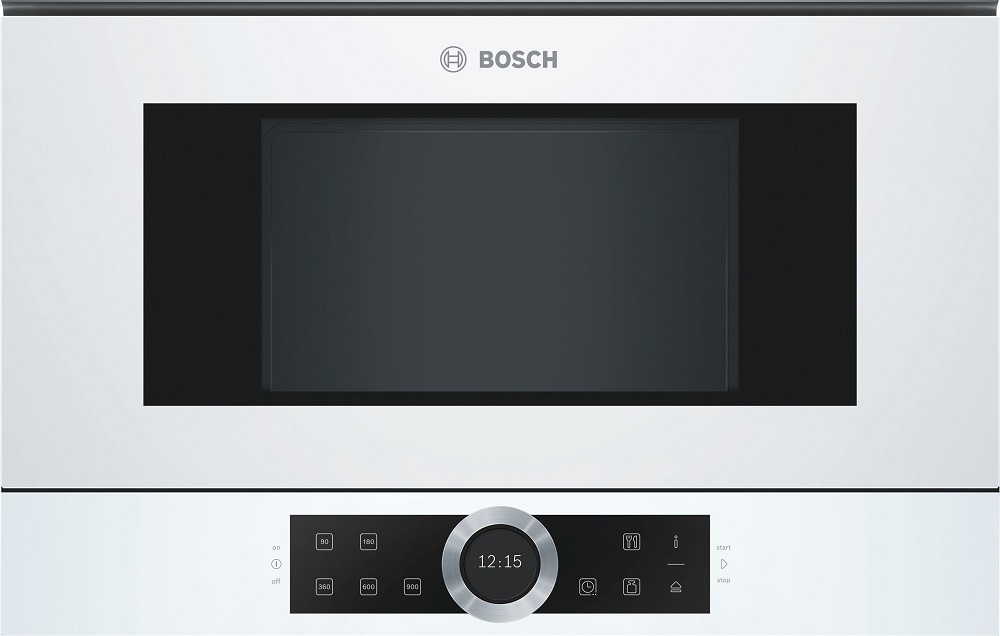 

Микроволновая печь встраиваемая Bosch Serie|8 BFR634GW1 21 л, 900 Вт, белый (BFR634GW1), BFR634GW1
