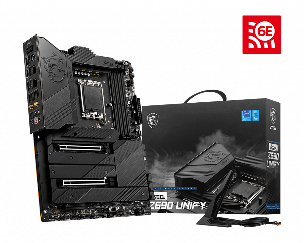 

Материнская плата MSI MEG Z690 UNIFY, Socket1700, Intel Z690, 4xDDR5 DIMM, 2PCI-Ex16, 6SATA3, 7.1-ch, 2x2.5GLAN, 11 USB 3.2, 2 USB Type-C, ATX, Retail, MEG Z690 UNIFY