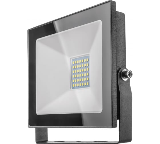 Прожектор светодиодный ОНЛАЙТ OFL-50-6K-BL-IP65-LED, 50Вт, 4000лм, 6000К, IP65, черный (71660)