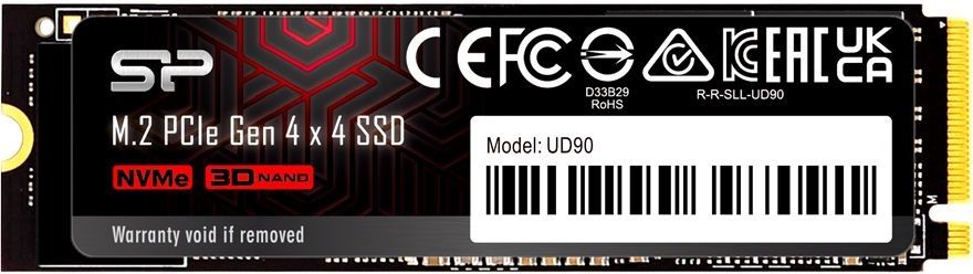 

Твердотельный накопитель (SSD) Silicon Power 1Tb UD90, 2280, M.2, NVMe (SP01KGBP44UD9005)
